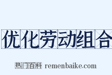 优化劳动组合是什么意思的图片